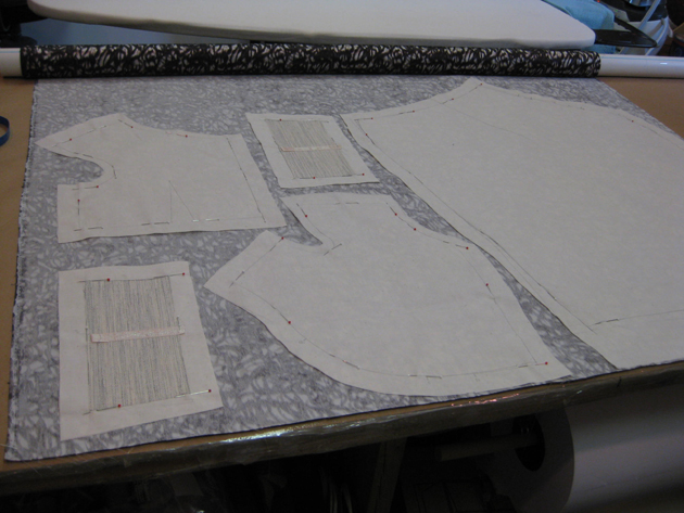 Underlining using the muslin